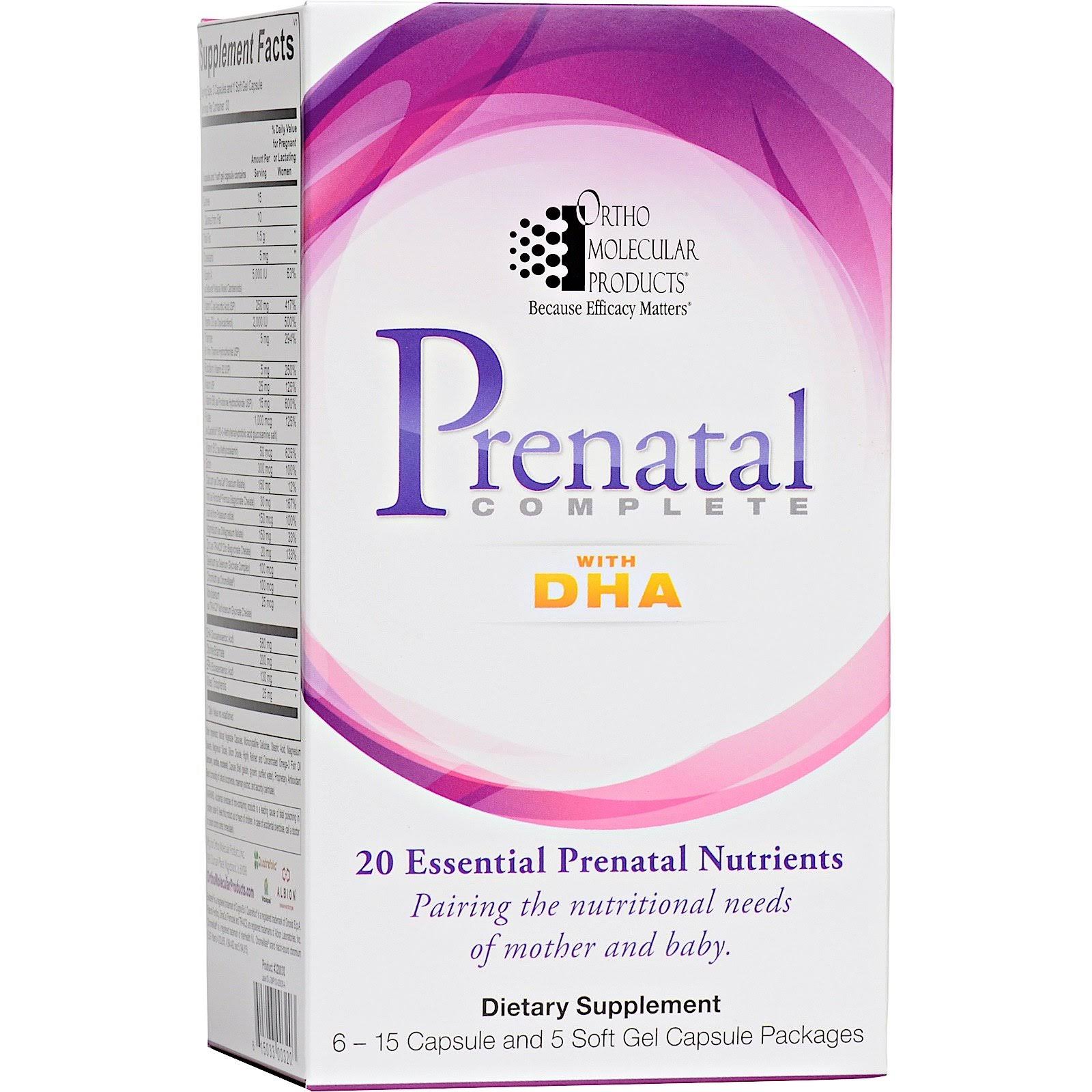 Ortho Molecular Prenatal Complete With Dha