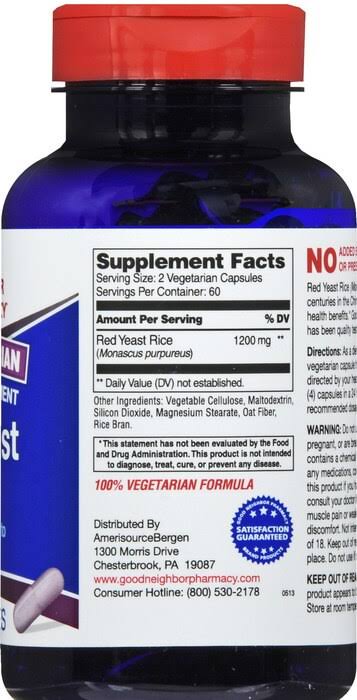 GNP Red Yeast Rice 600 mg Cap 120