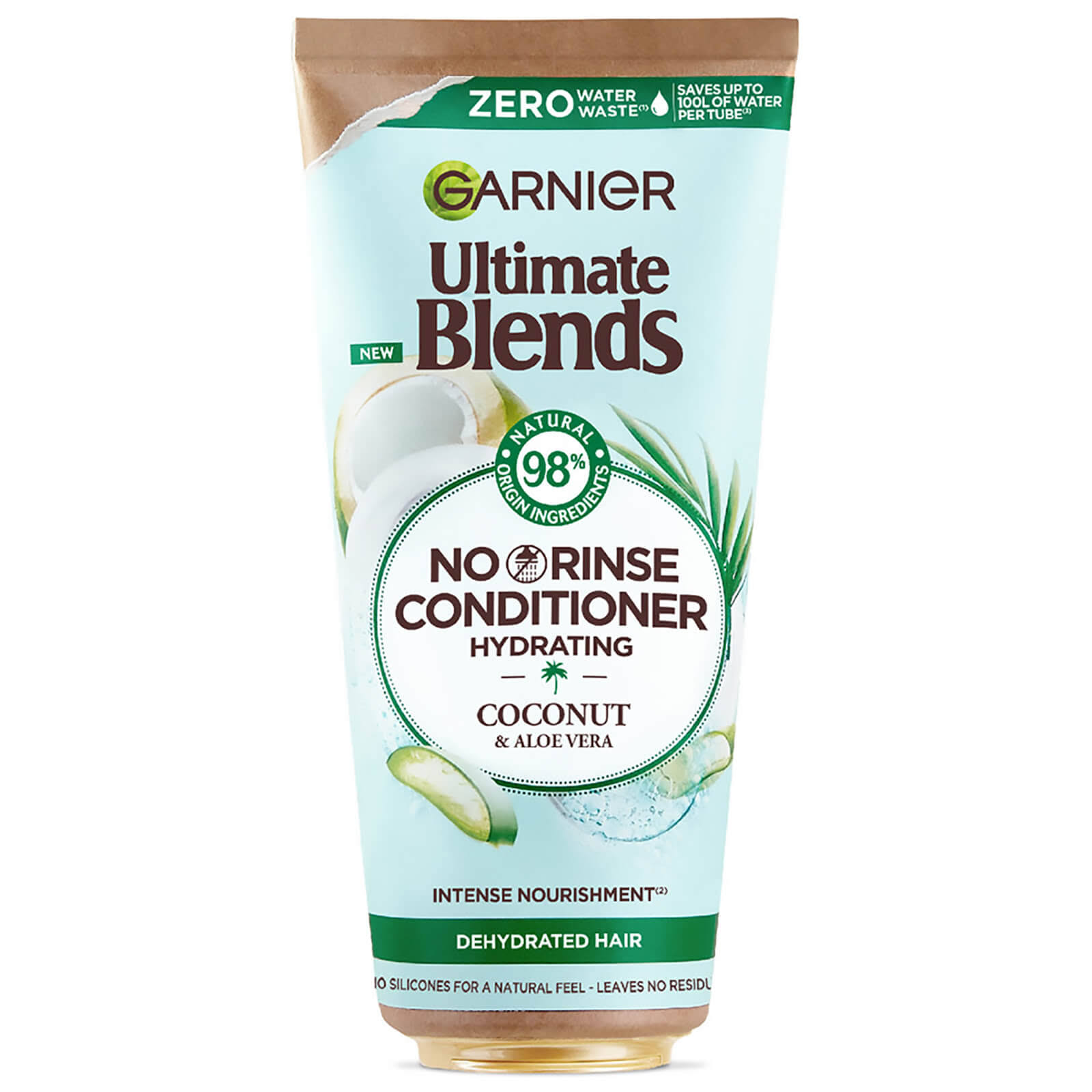 Garnier Ultimate Blends Coconut & Aloe Hydrating Leave-In Conditioner for Normal Hair 200ml-No Colour