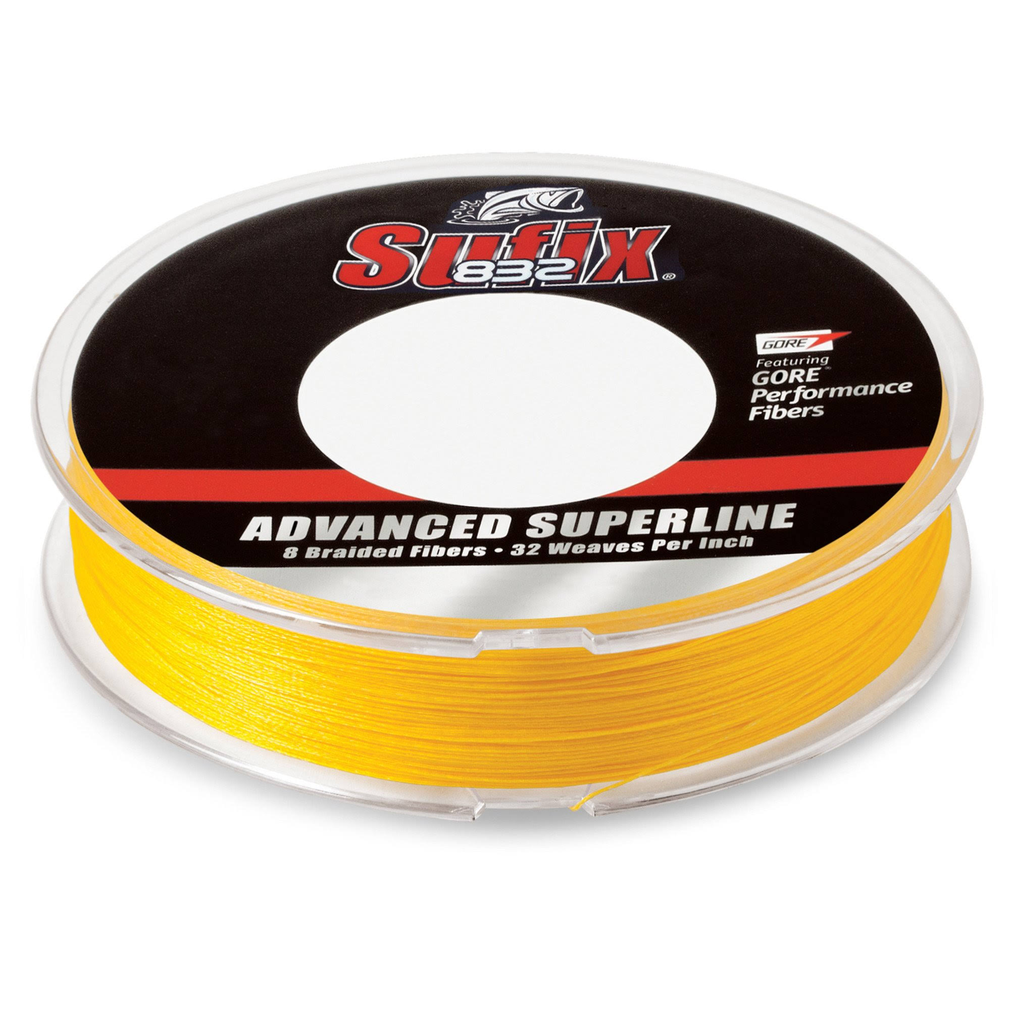 Sufix Advanced Superline 832 Braid 50 lb Hi Vis Yellow 300 yd