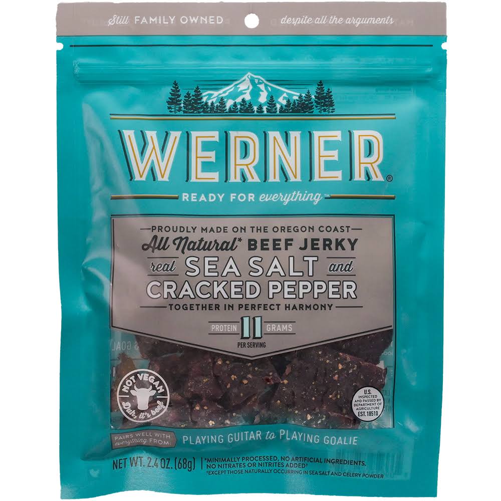 Werner 2.4 oz. All Natural Peppered Beef Jerky