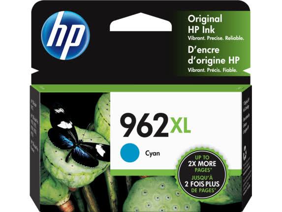HP 962XL High Yield Original Ink Cartridge - Cyan