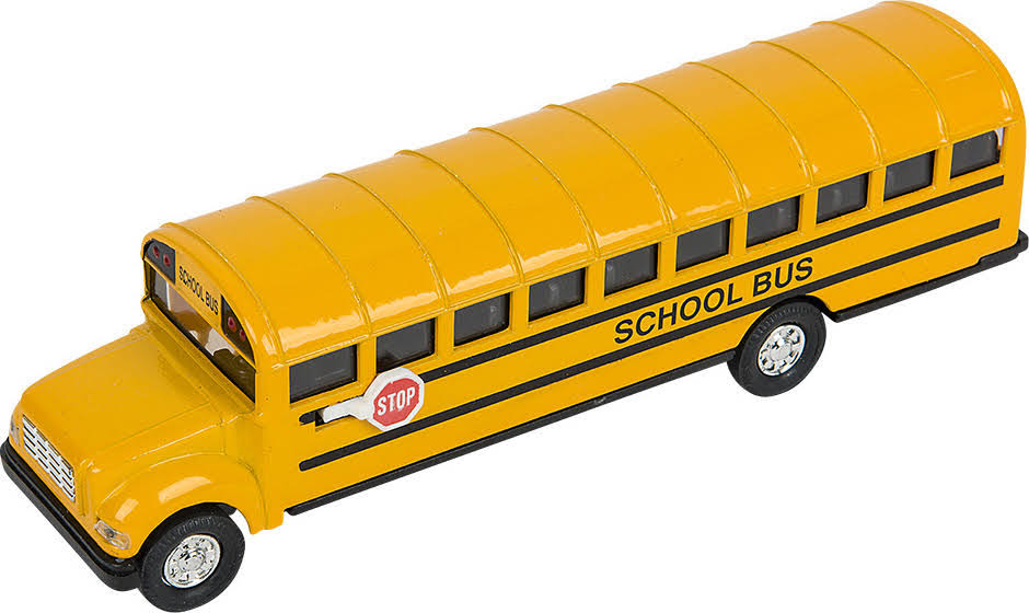 The Toy Network 7" Die Cast Pull Back School Bus