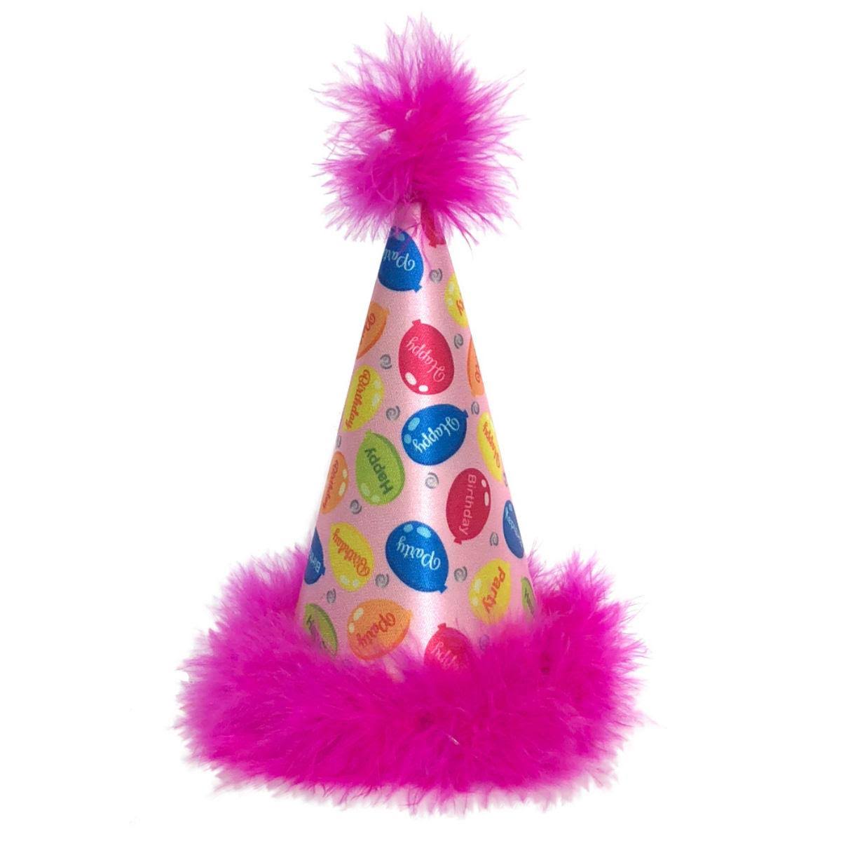 Huxley & Kent Party Time Dog Hat - Pink - Large