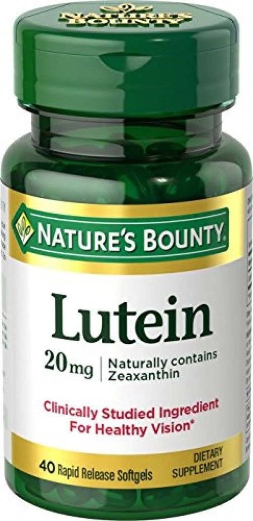 Nature's Bounty Lutein Supplement - 40 Softgels