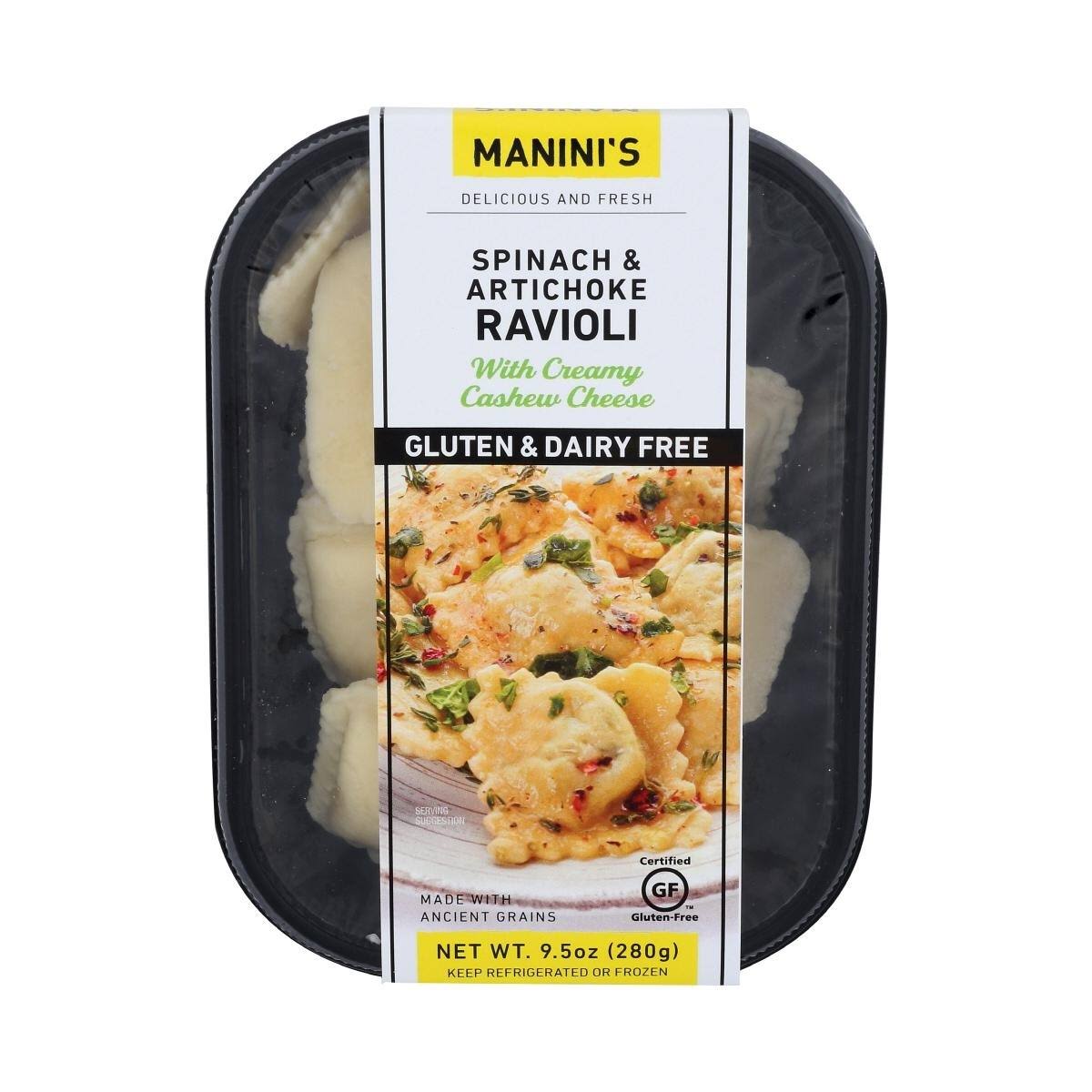 Manini's Ravioli, Spinach & Artichoke - 9.5 oz