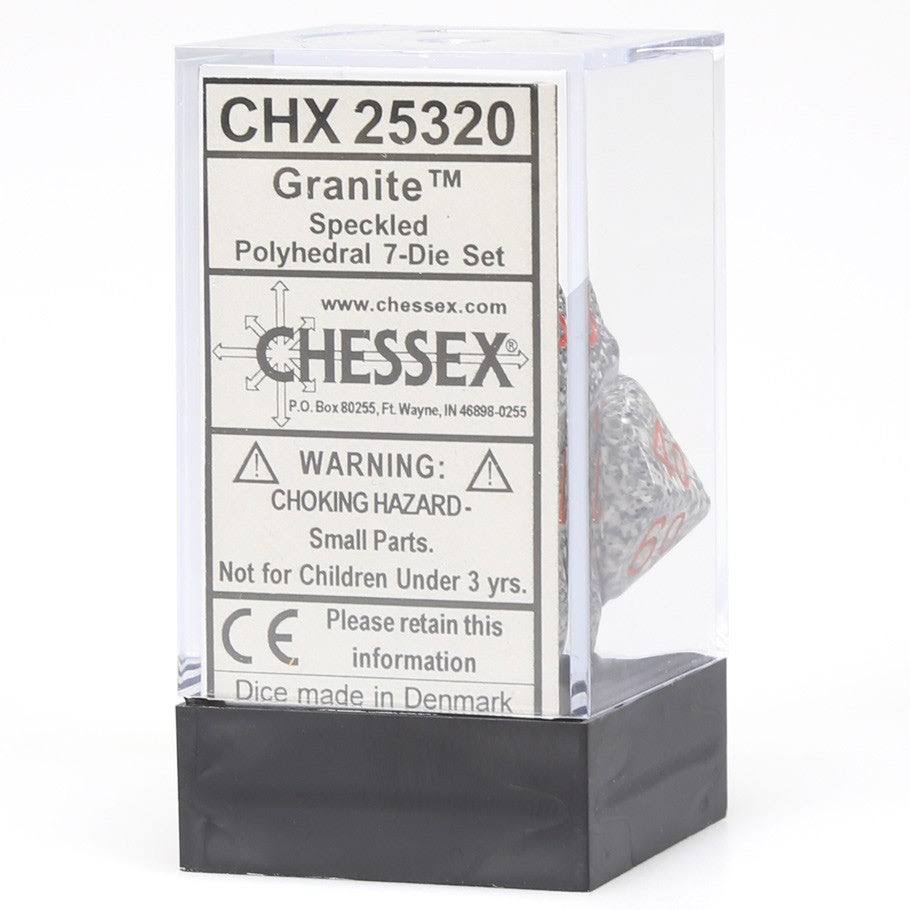 Chessex Speckled 7 Dice Set - Granite