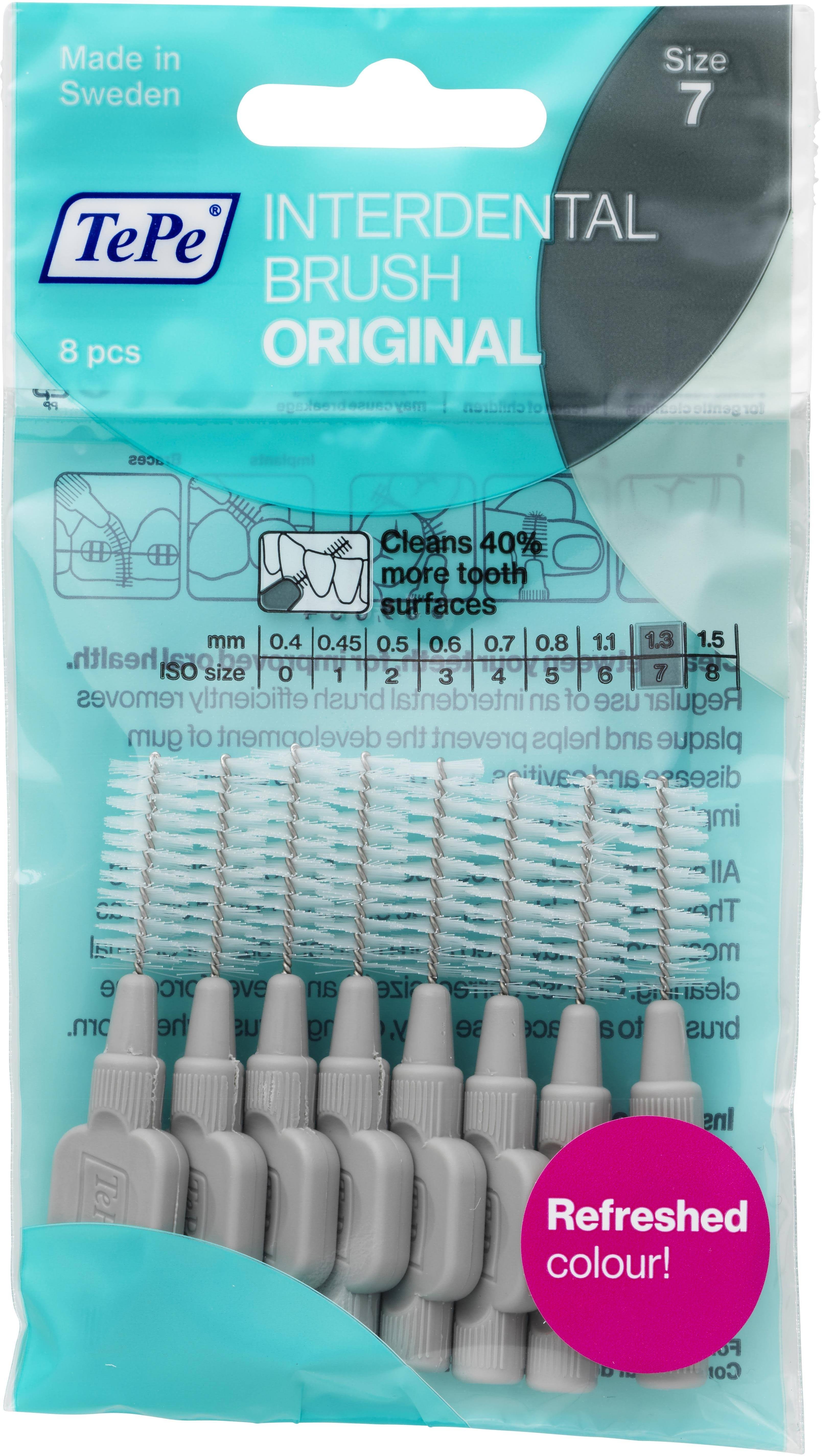 TePe Grey Interdental Brushes 1.3mm - 8 Pack