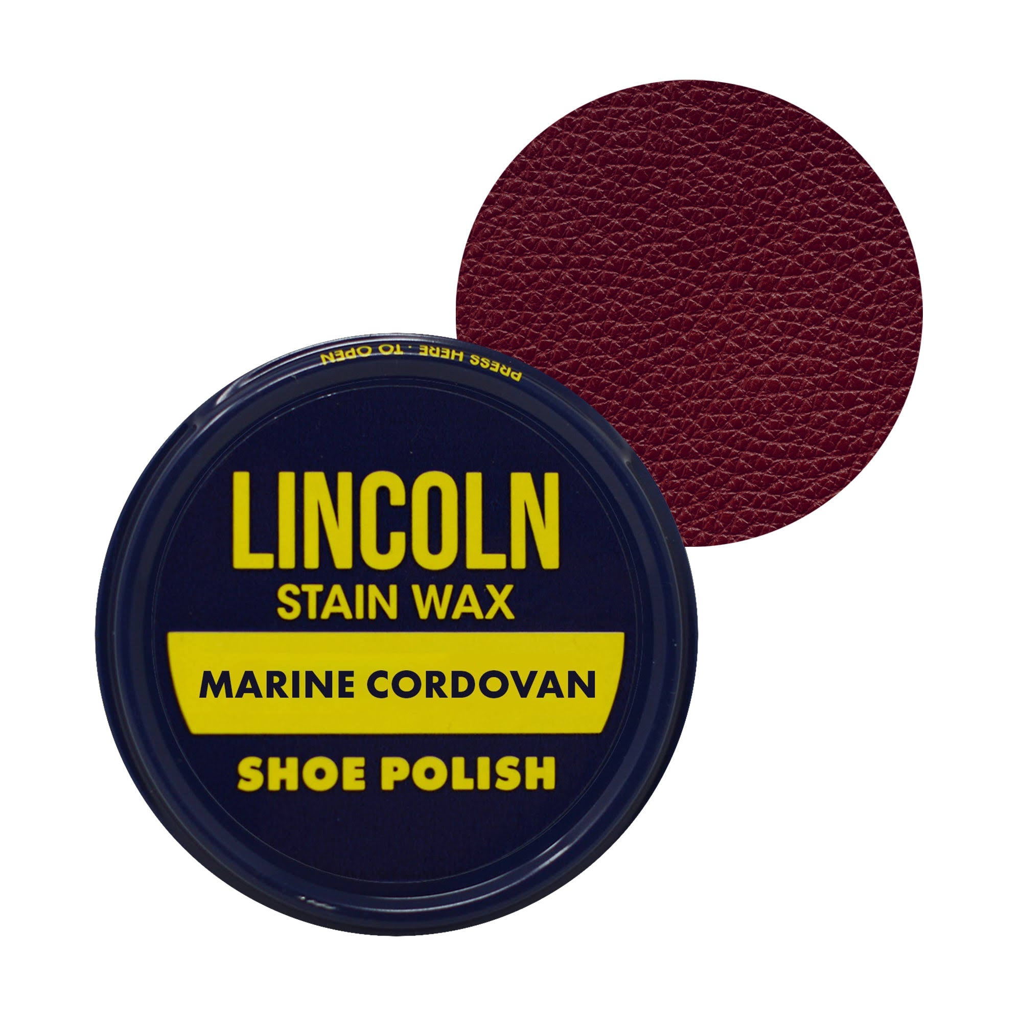 Lincoln Stain Wax Shoe Polish 3 fl oz (Marine Cordovan)