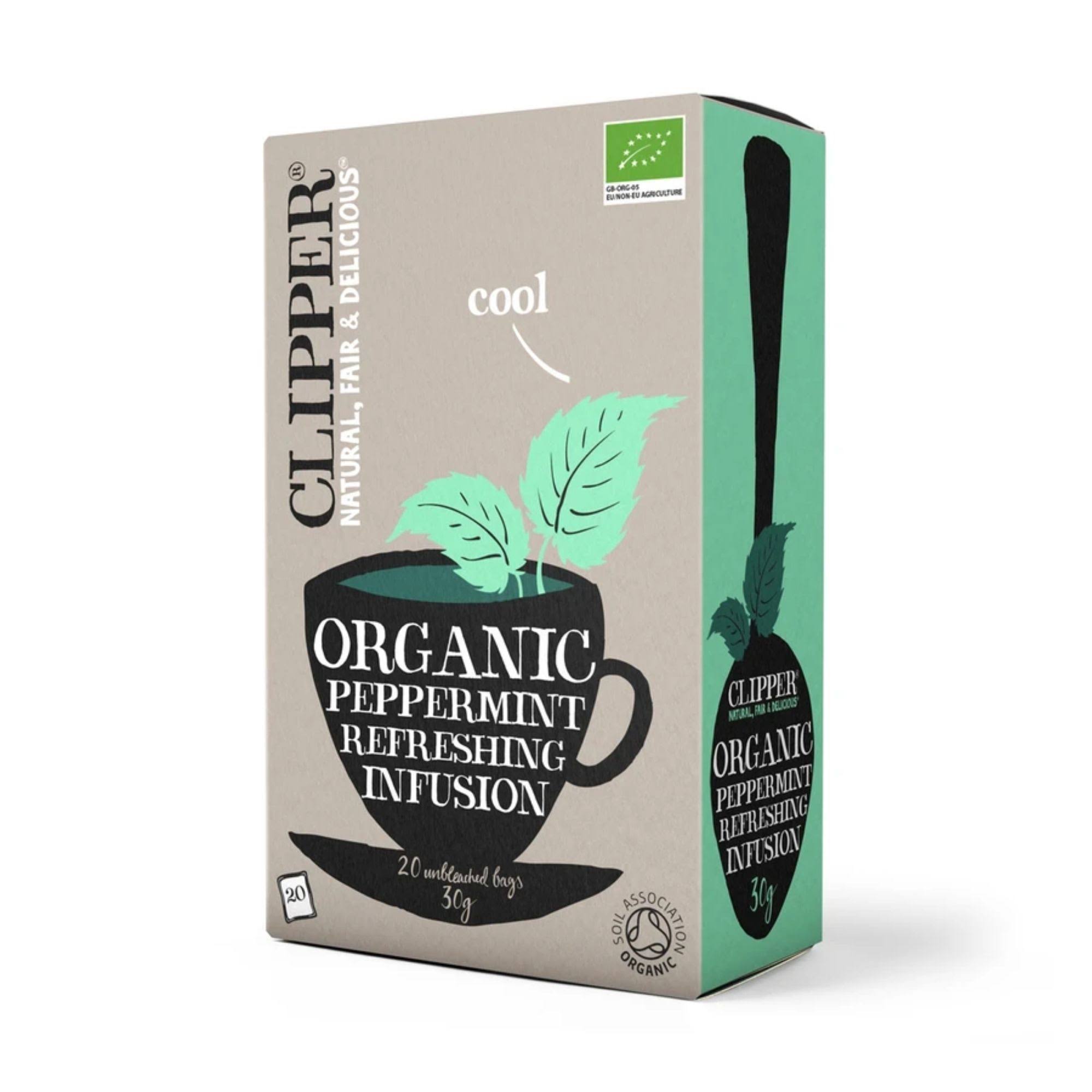 Clipper Organic Peppermint Tea - 20 Unbleached Bags
