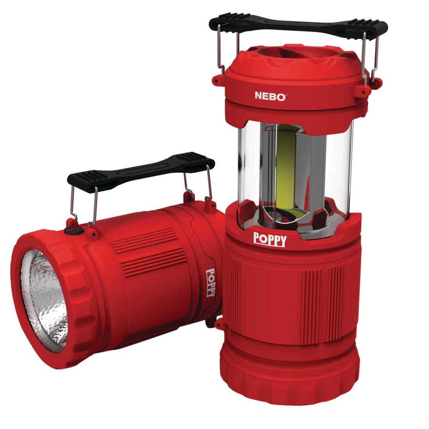 Nebo Poppy 300 Lm Red LED Pop Up Lantern and Spotlight