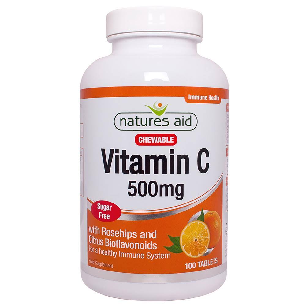 Natures Aid Vitamin C 500mg Chewable Sugar Free - 50 Tabs