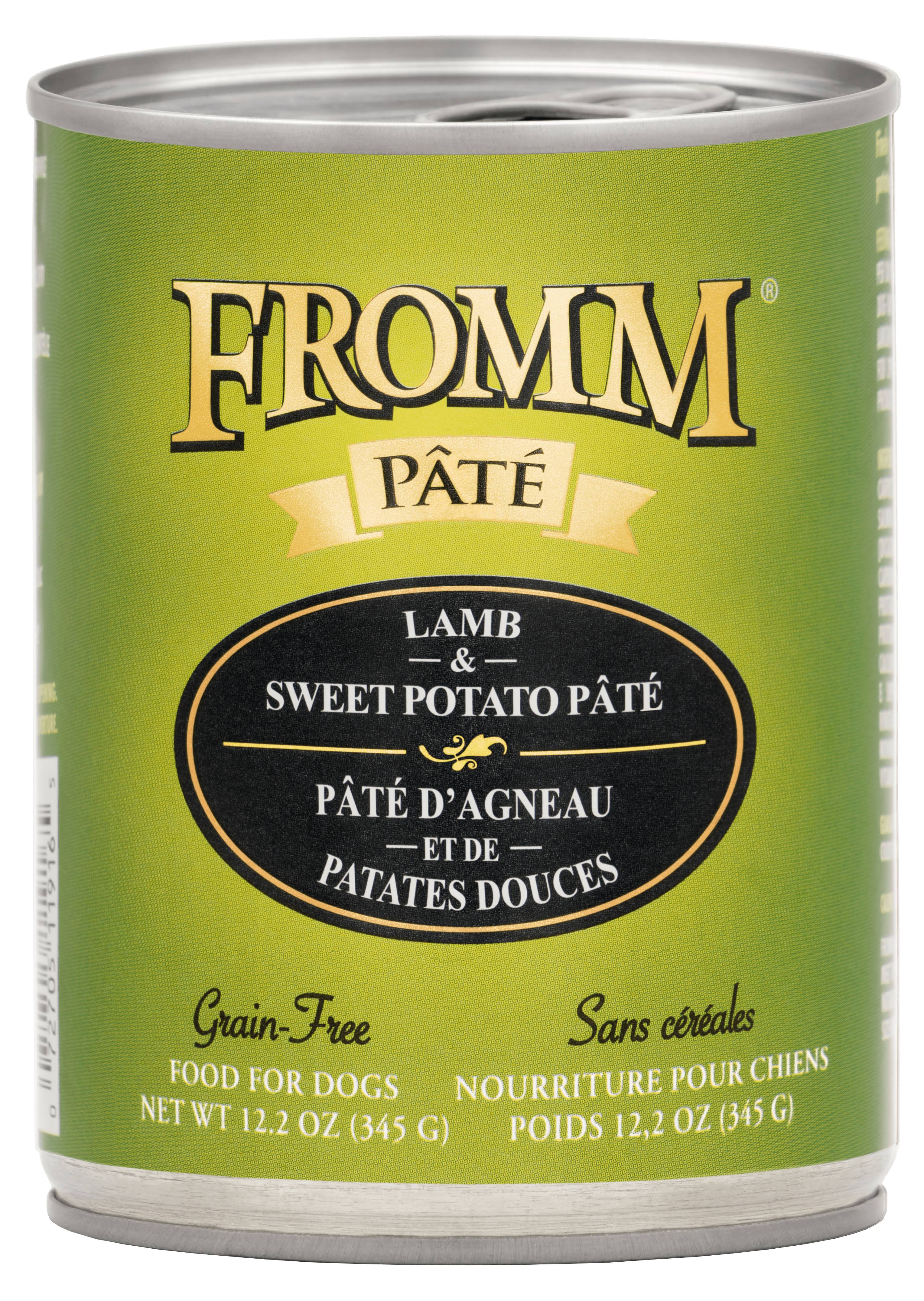 Fromm Lamb & Sweet Potato Pate Canned Dog Food, 12.2-oz, Case of 12