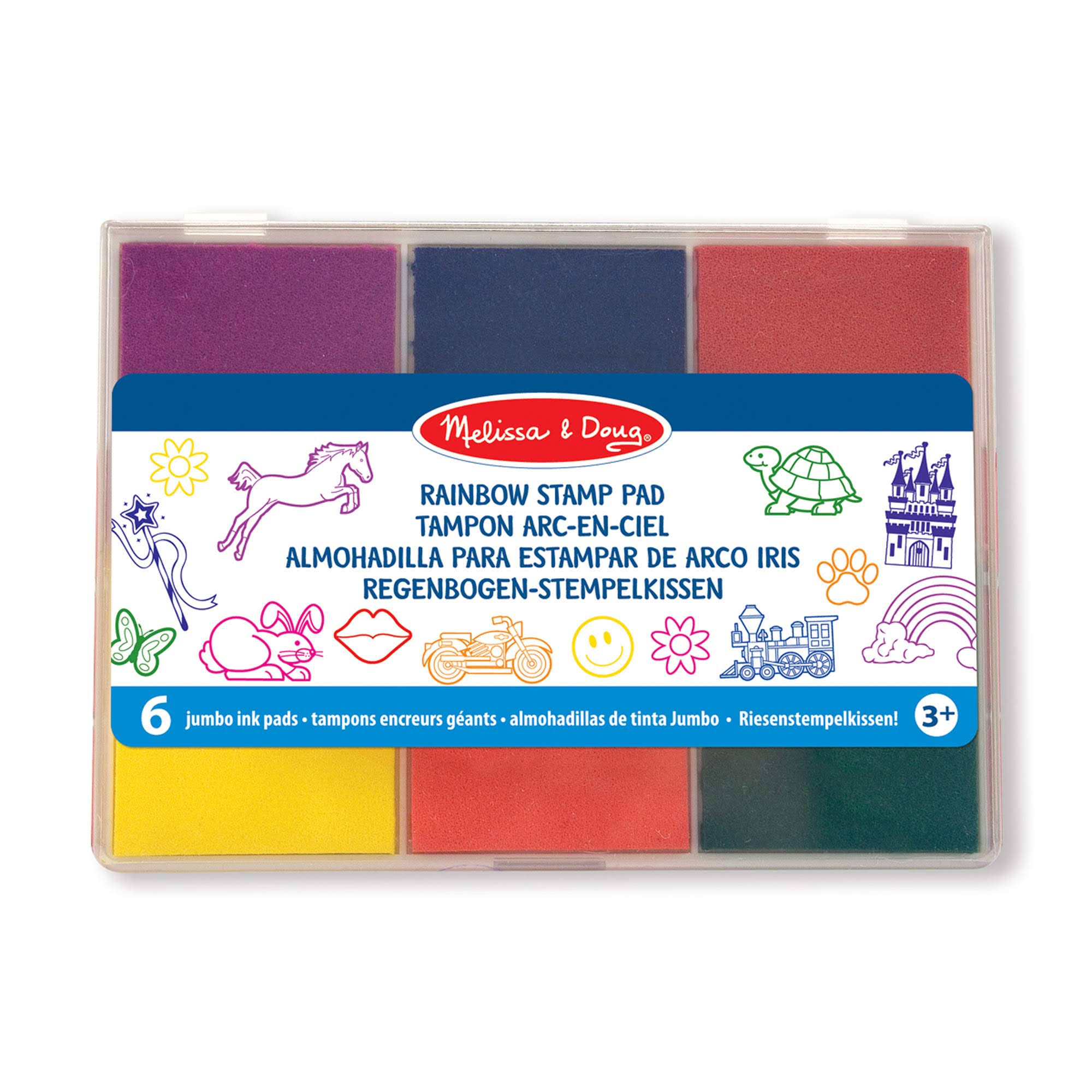 Melissa & Doug Rainbow Stamp Pad - x6 colours