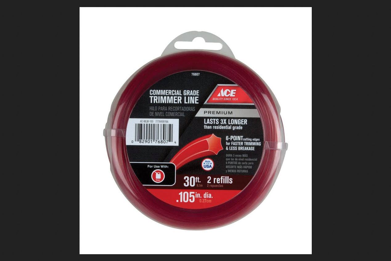 Ace Commercial Trimmer Line 0.3cm . Dia. x 9.1m L 2 Refill | Lawn & Garden | Best Price Guarantee | Delivery Guaranteed | Free Shipping On All Ord