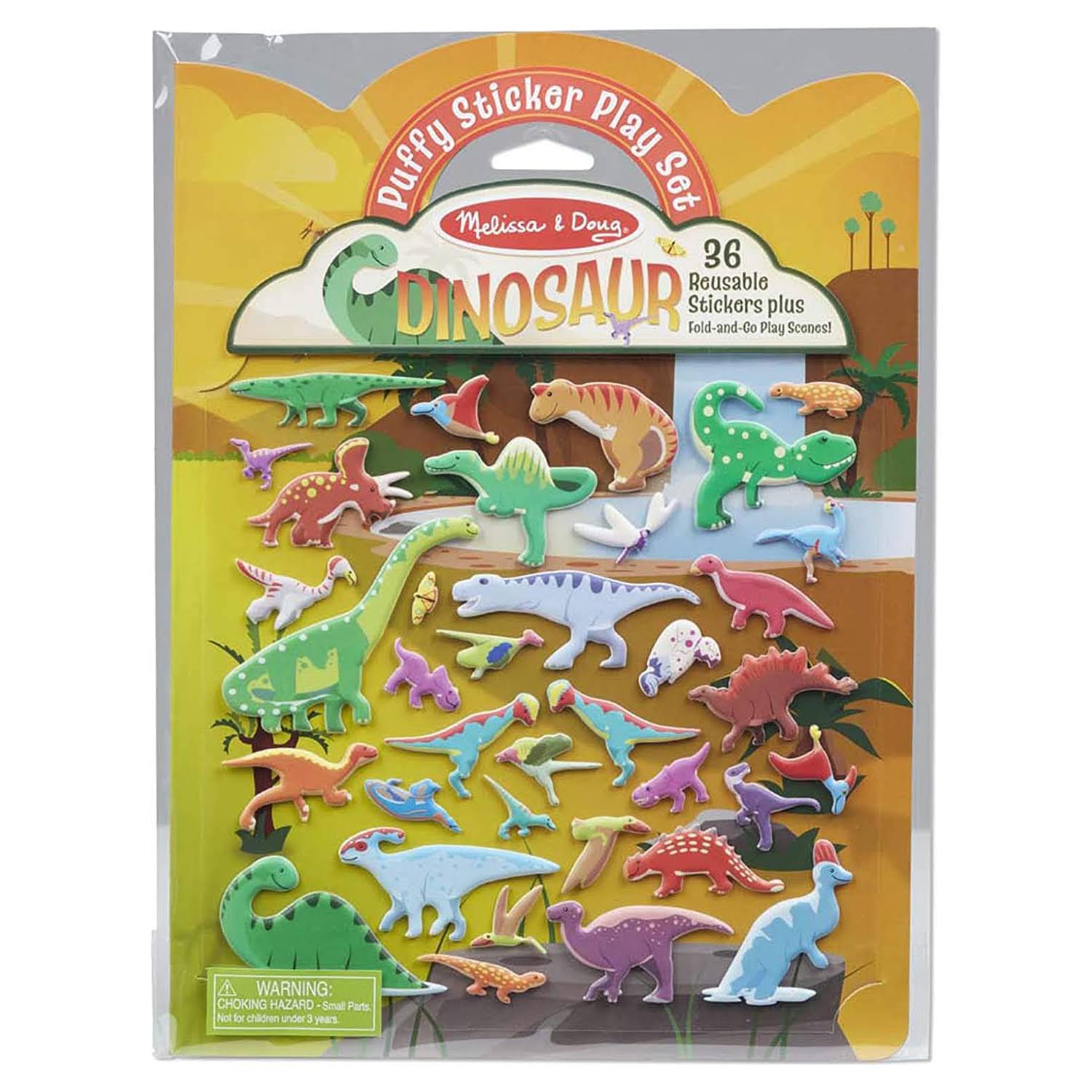 Melissa & Doug - Reusable Puffy Sticker Play Set - Dinosaurs