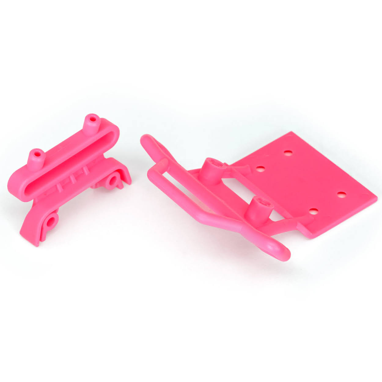 Traxxas TRA3621P Monster Truck Front Bumper and Mount - Pink