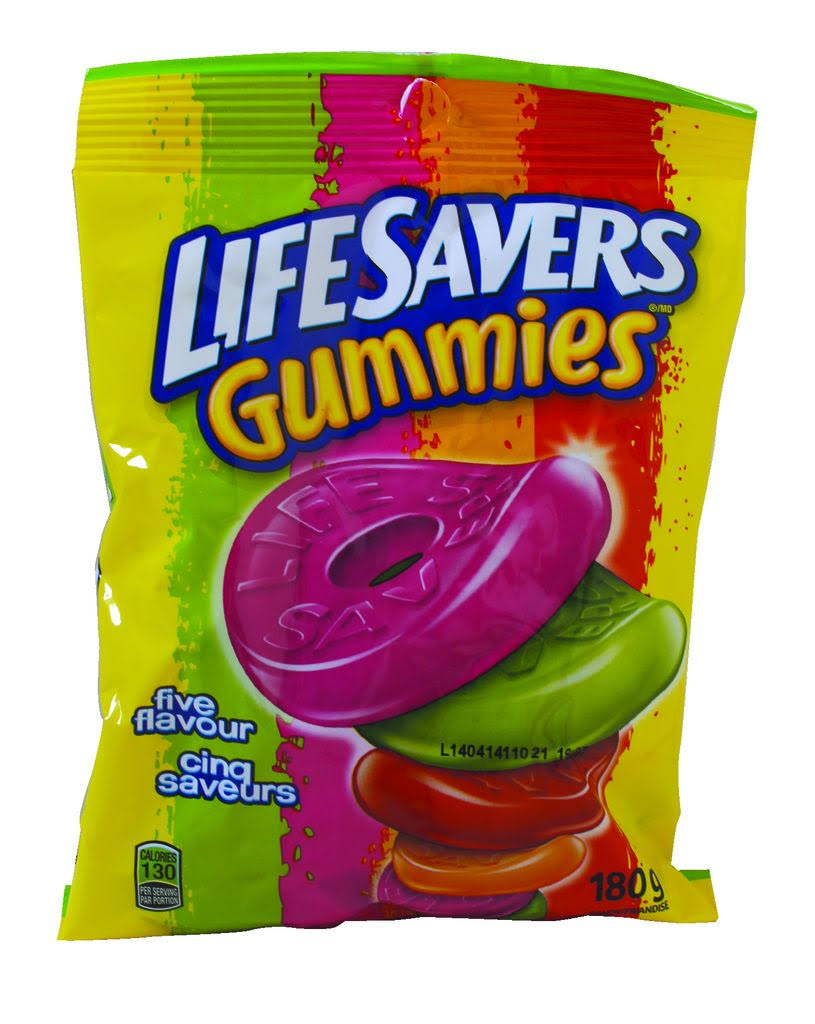 Wrigley Gummy Lifesavers Lifesavers Gummies Five Flavour Candy - 180g