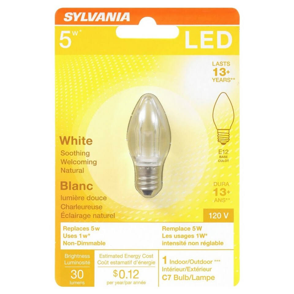SYLVANIA 5W Clear LED Light Bulb - each