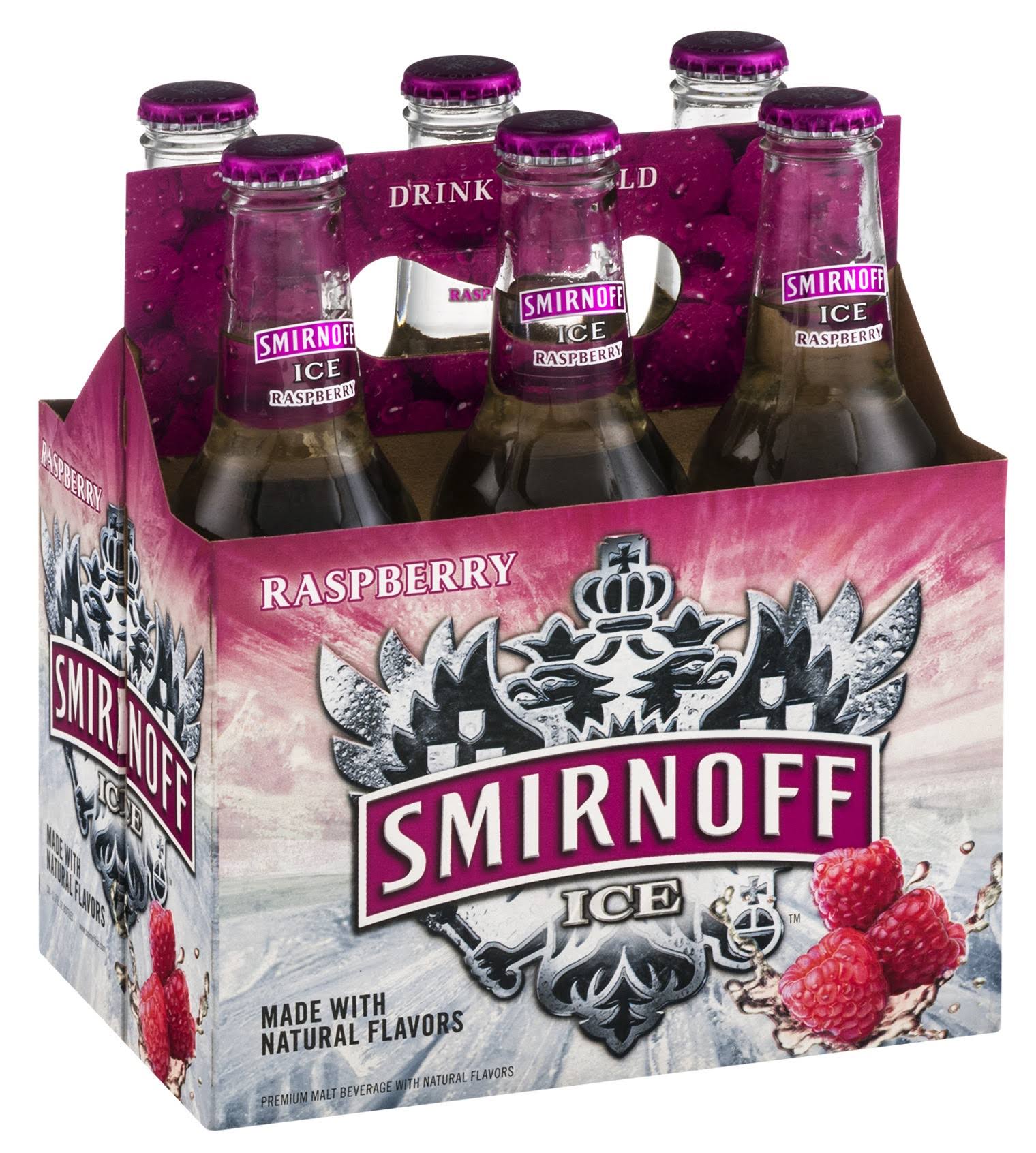 Smirnoff Ice Raspberry - 6 Bottles