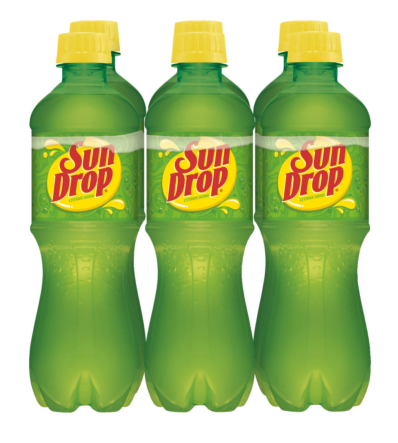 Sun Drop Soda - Citrus, 0.5L, 6pk