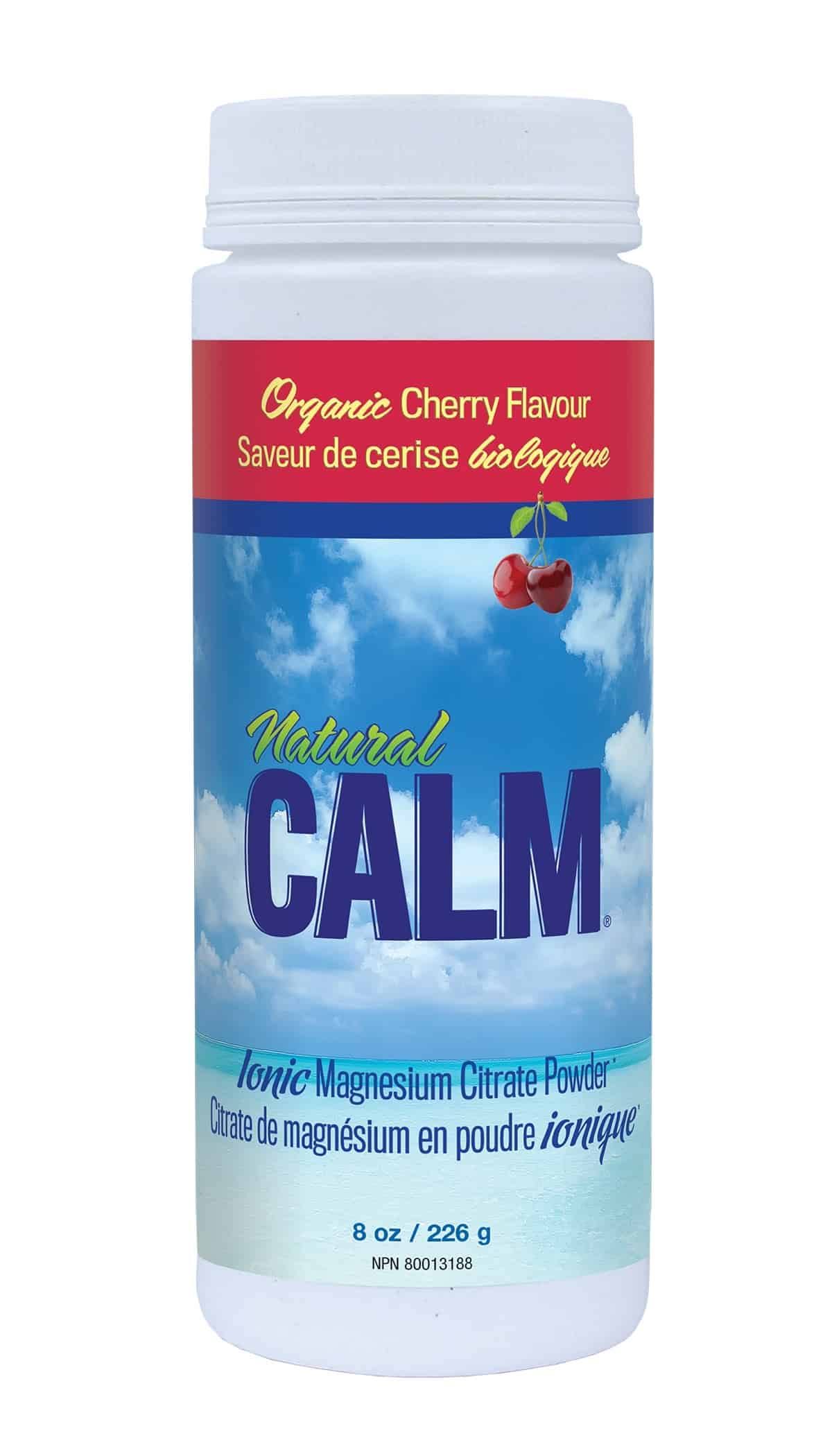 Natural Calm Magnesium Citrate Powder - Cherry, 226g