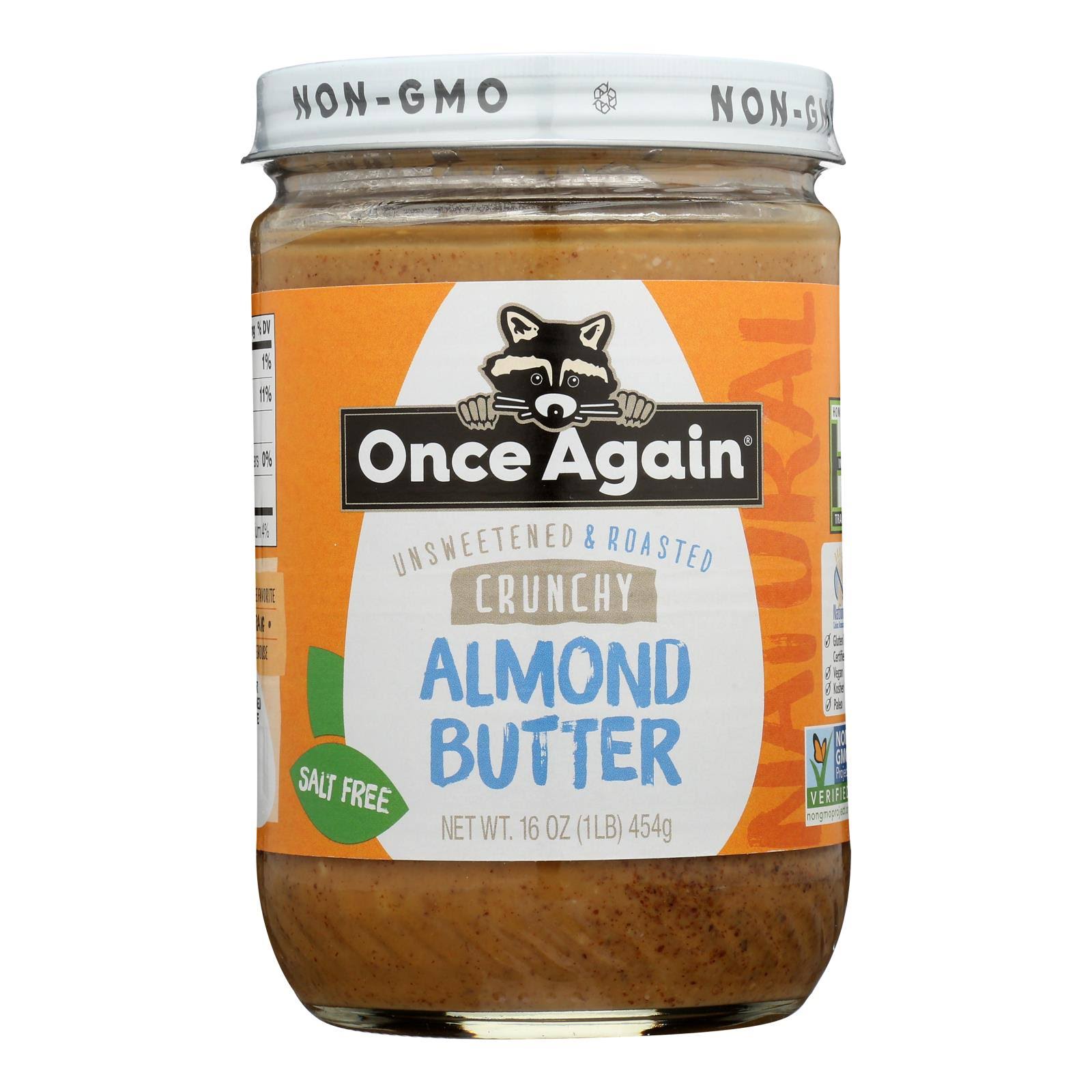 Once Again Natural Crunchy Almond Butter