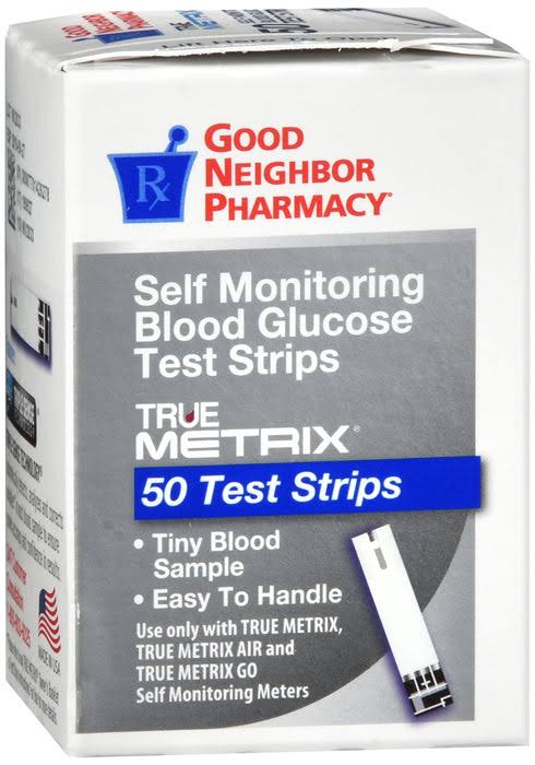 True Metrix Blood Glucose Test Strips- 50ct (1-3 Unit)