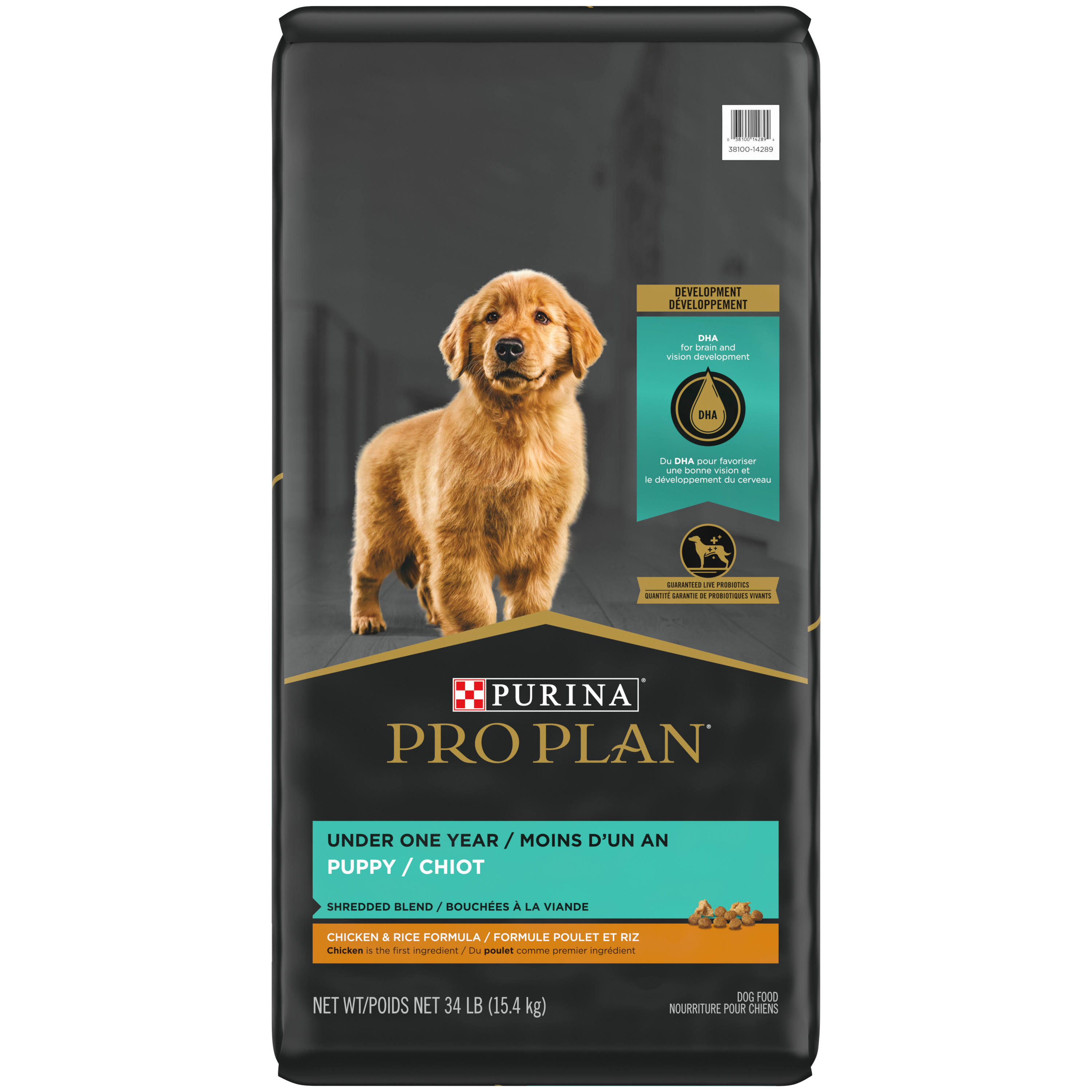 Purina Pro Plan Savor Shredded Blend Puppy Dry Dog Food - Chicken and Rice Formula, 34lb