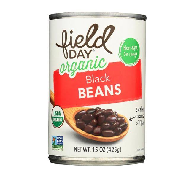 Field Day Black Beans, Organic - 15 oz