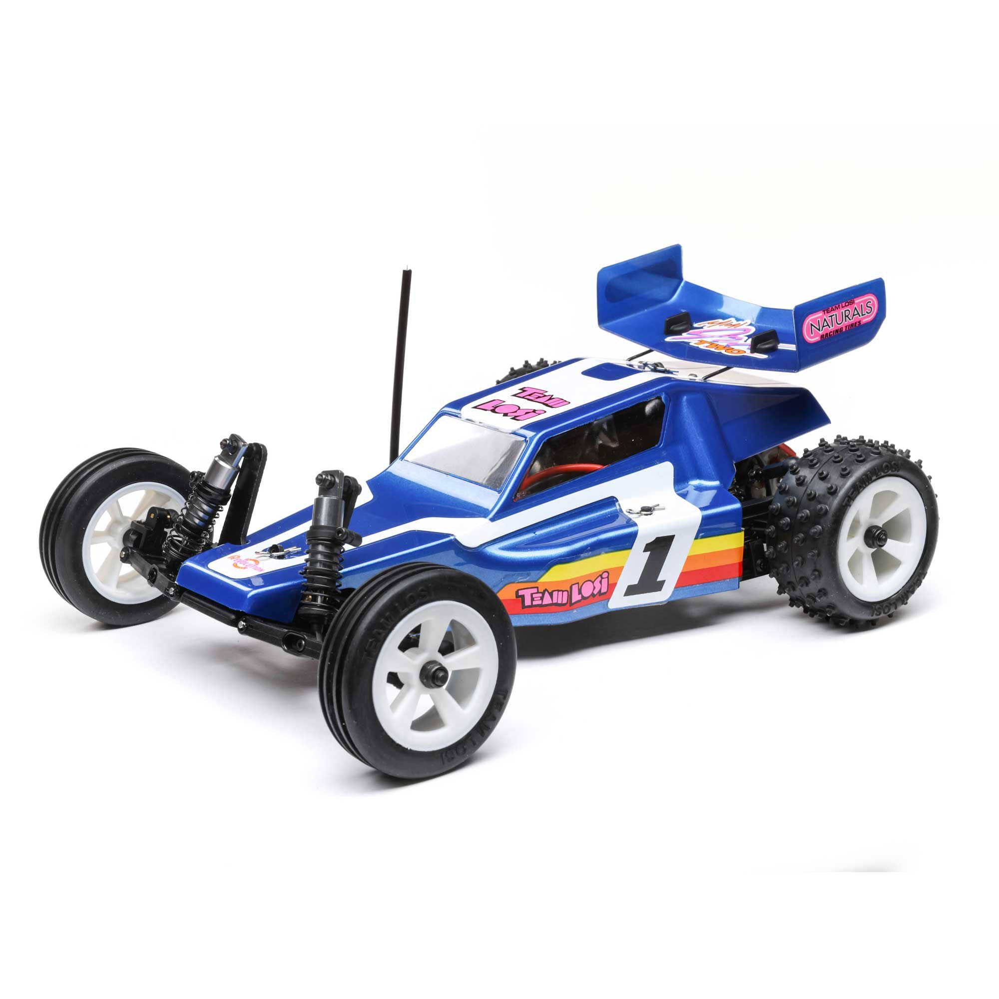 Losi 1/16 Mini JRX2 2WD Buggy Brushed RTR, Blue LOS01020T2