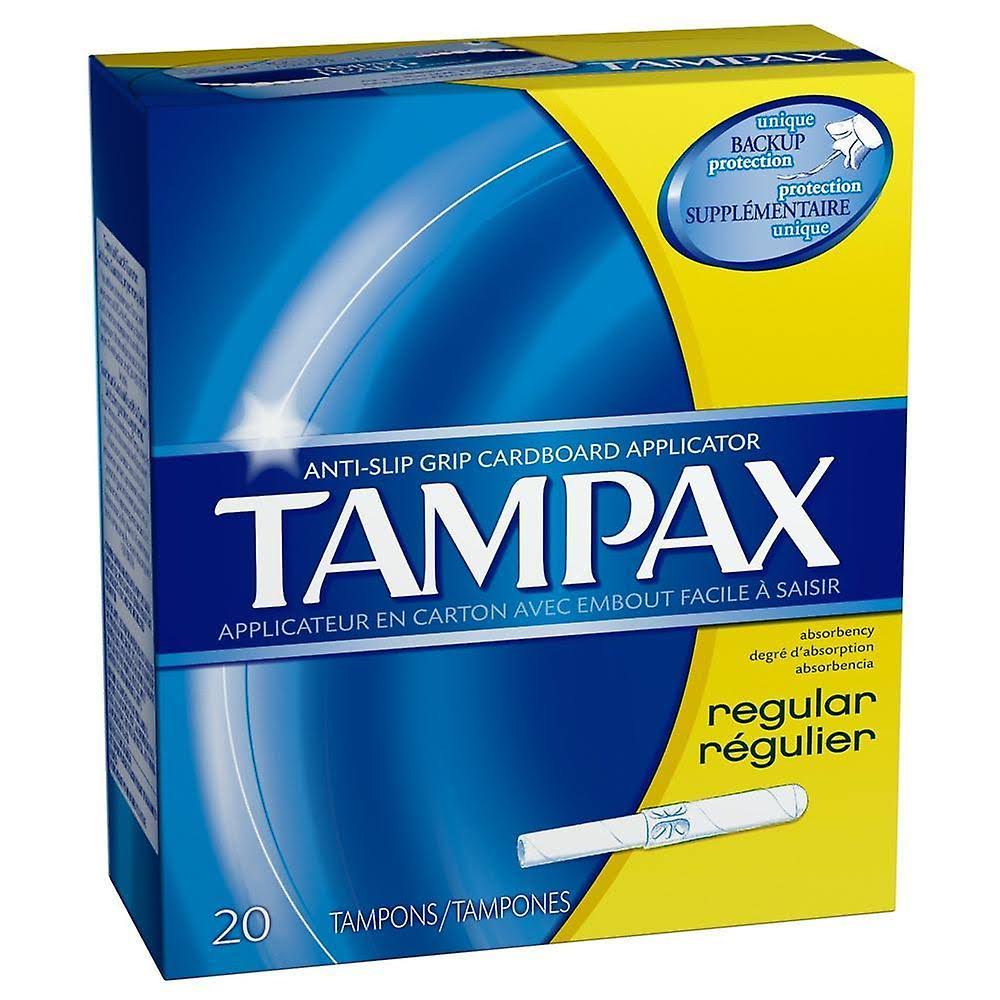 Tampax Cardboard Applicator - 20 Tampons, Regular