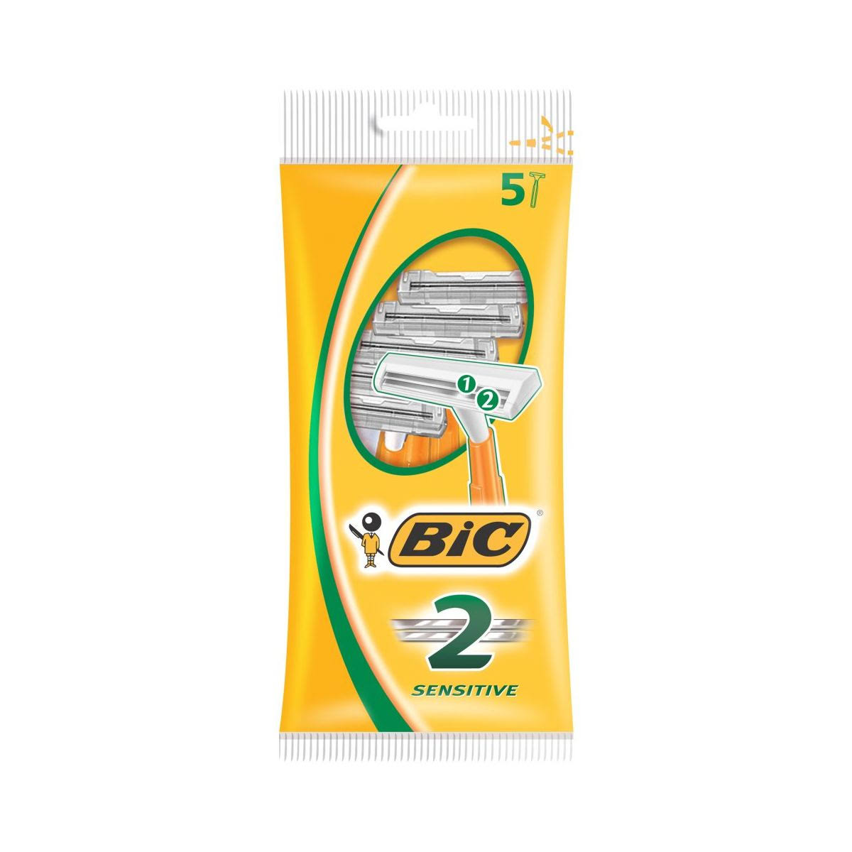 Bic 2 Sensitive Disposable Men's Razors - 5pk