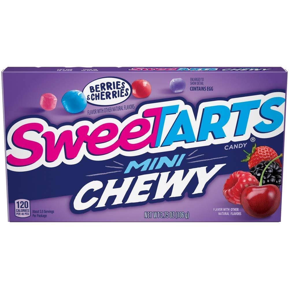 Sweetarts Candy, Berries & Cherries, Mini, Chewy - 3.75 oz