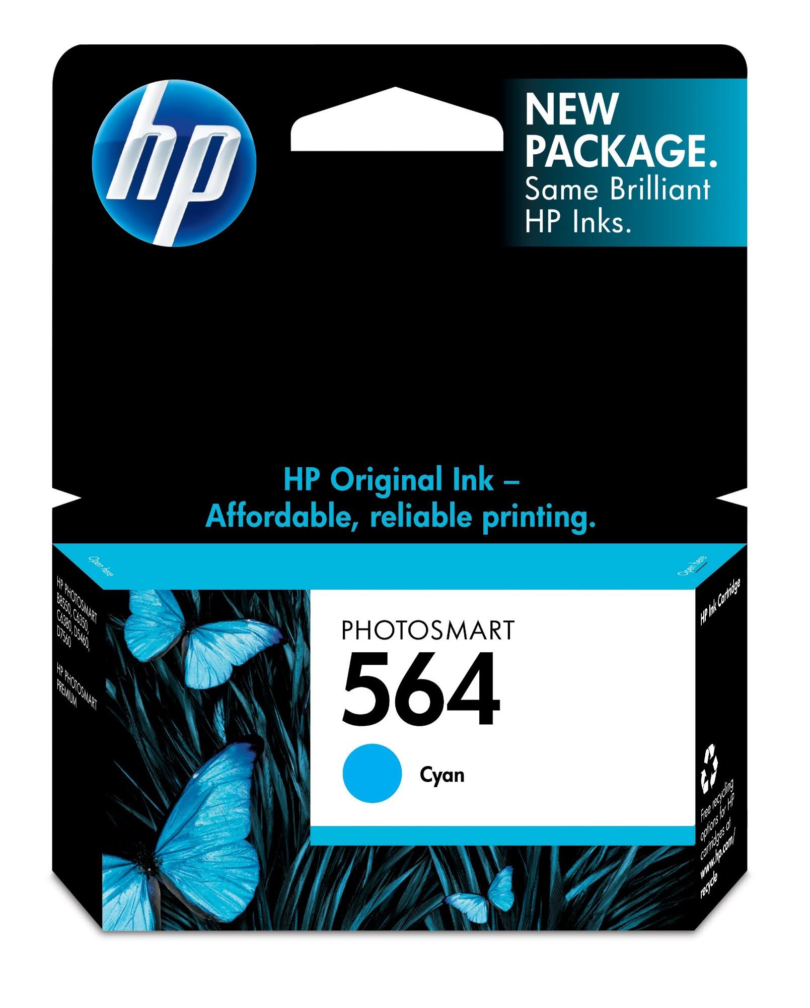 HP 564 Original Ink Cartridge - Cyan