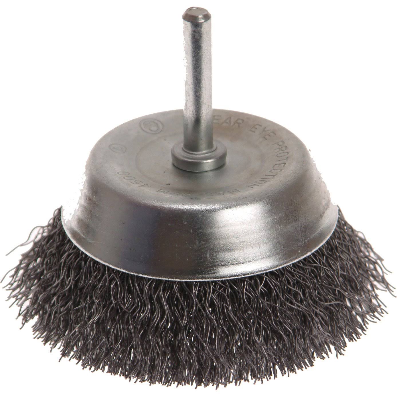 Faithfull Wire Cup Brush - 75 x 6mm Shank, 0.30mm