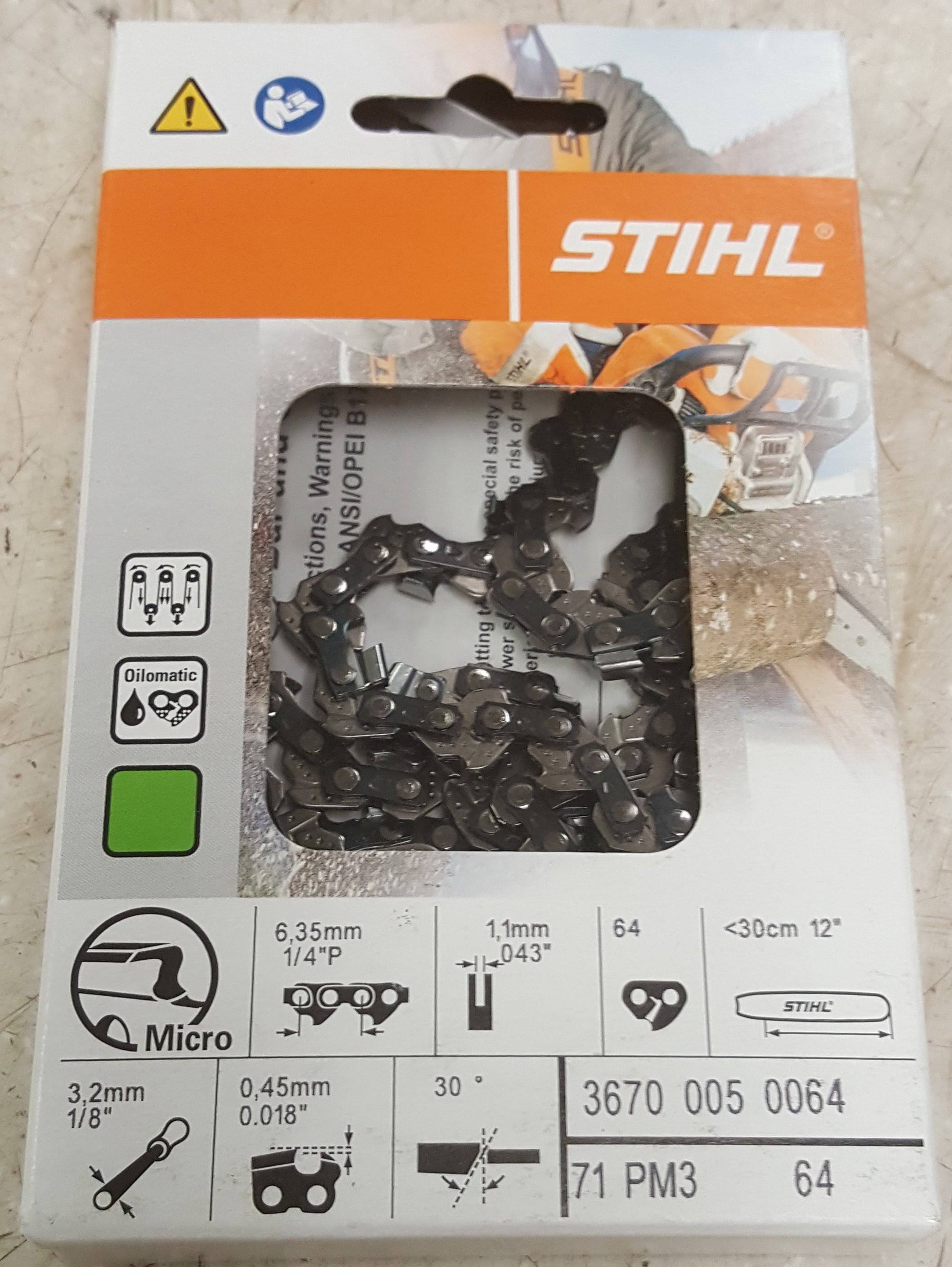 Stihl Oilomatic 71PM3-64 12 Saw Chain 3670-005-0064