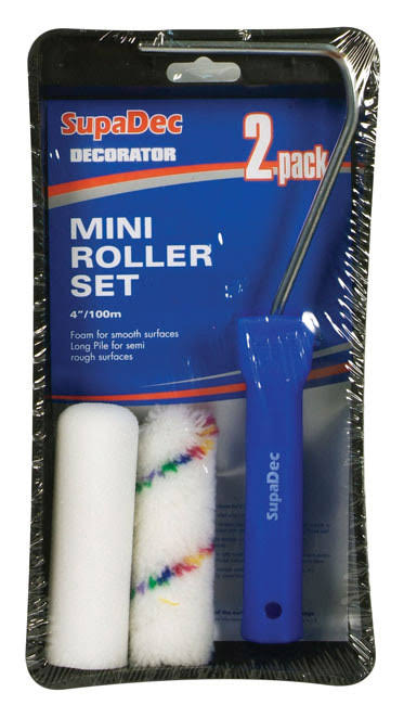 SupaDec Decorator Mini Roller Set - 4", 2pk