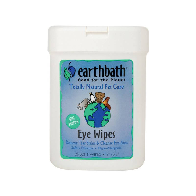 Earthbath Pet Eye Wipes - 25 Soft Wipes
