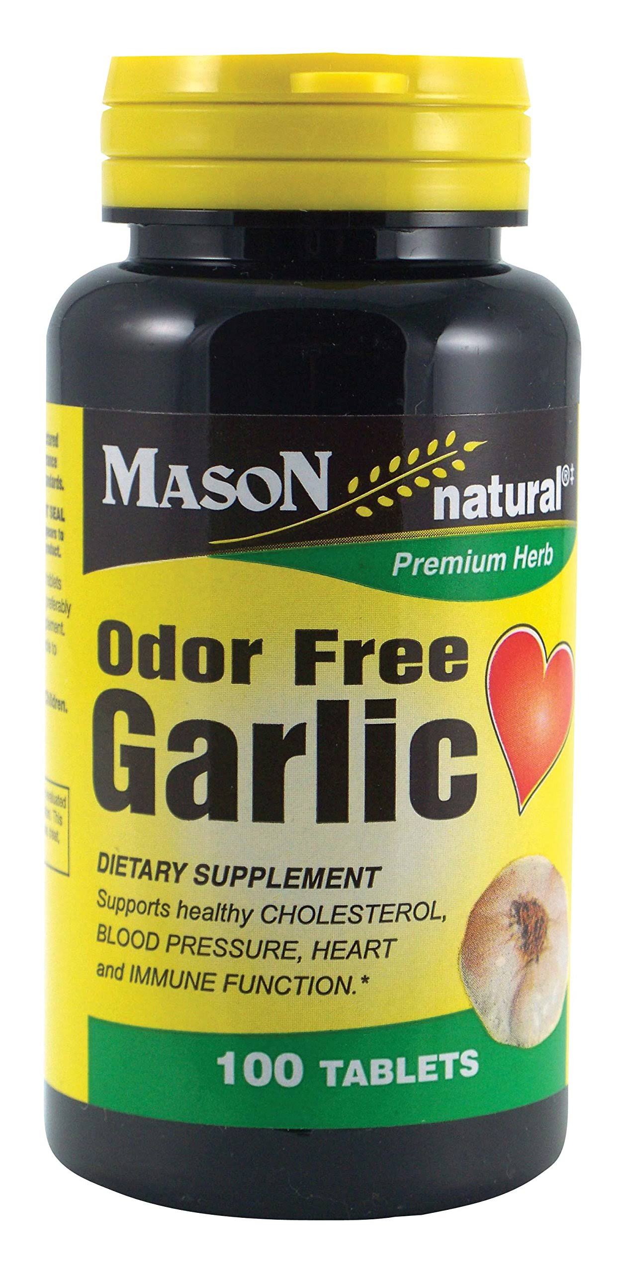Mason Natural Odor Free Garlic Supplement - 100ct