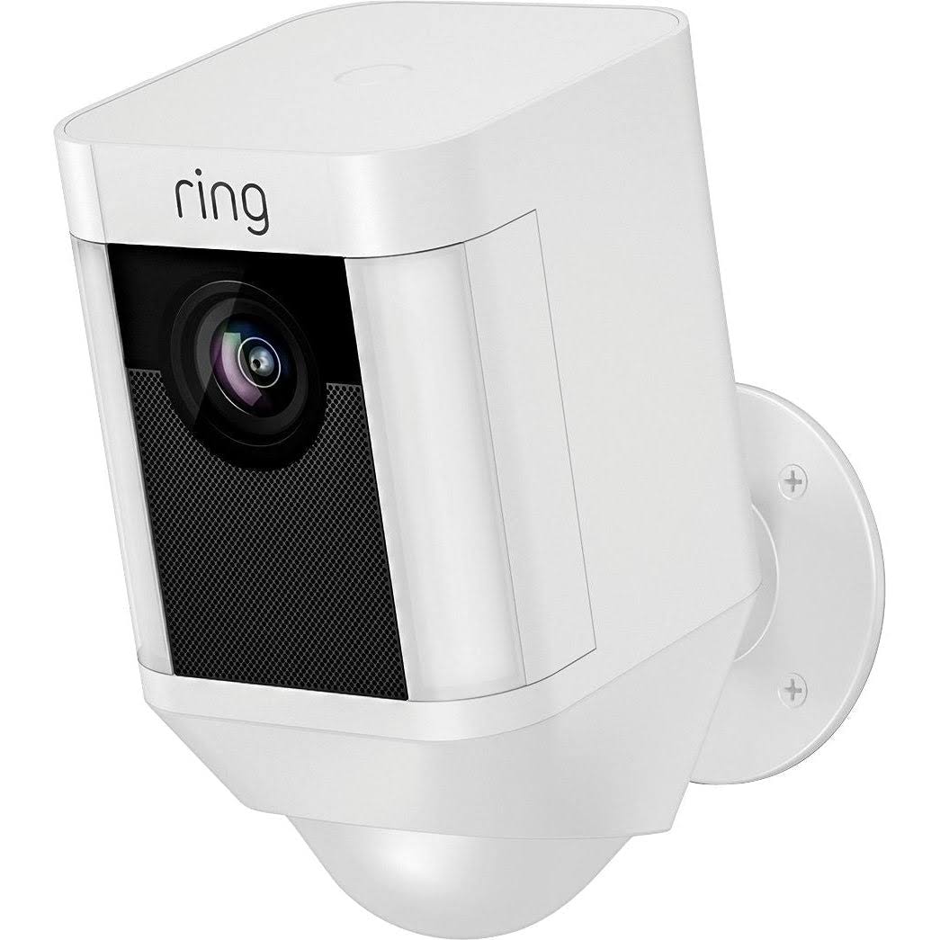 Ring Spotlight Outdoor Security Camera - White, Rectangle