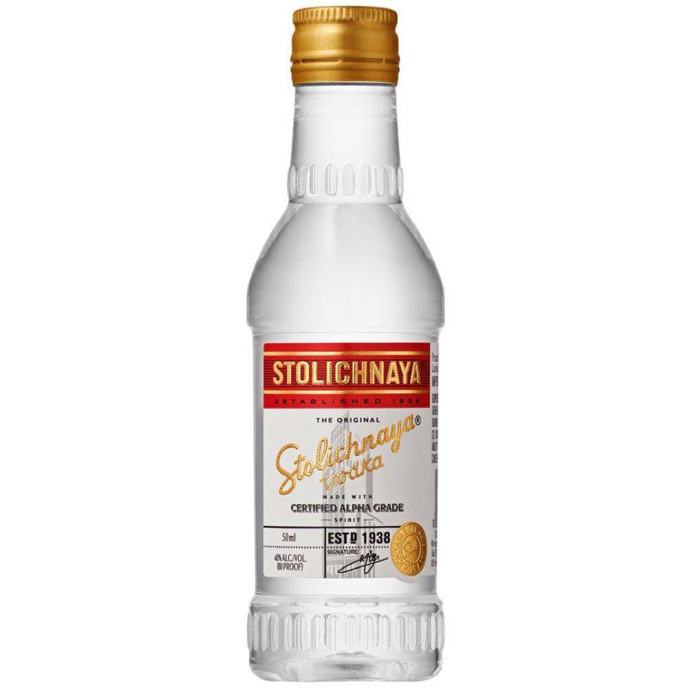 Stolichnaya Premium Latvia Vodka 50ml - AfterPay & zipPay Available