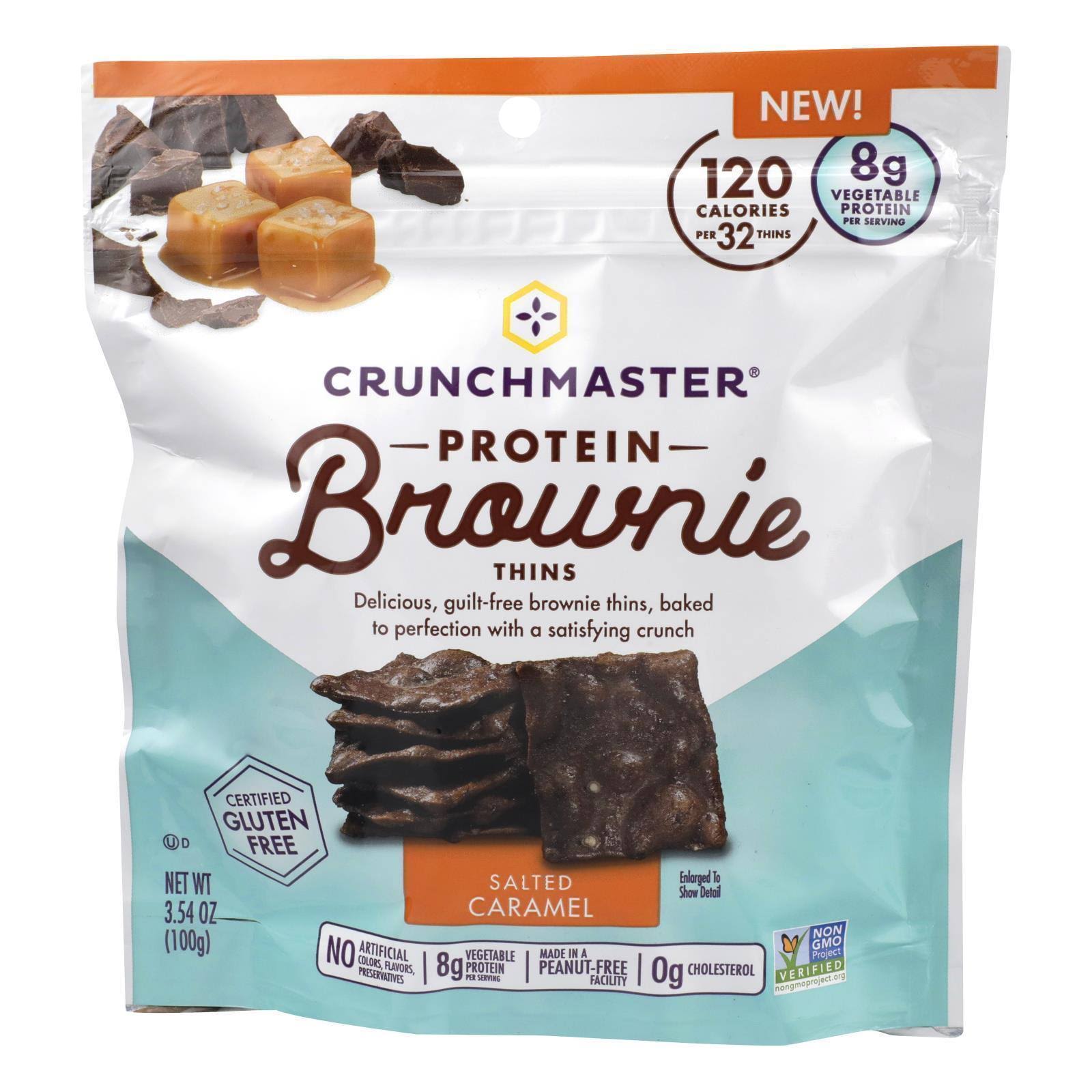 Crunchmaster - Thins Brownie Salted Caramel - Case Of 12 - 3.54 Oz