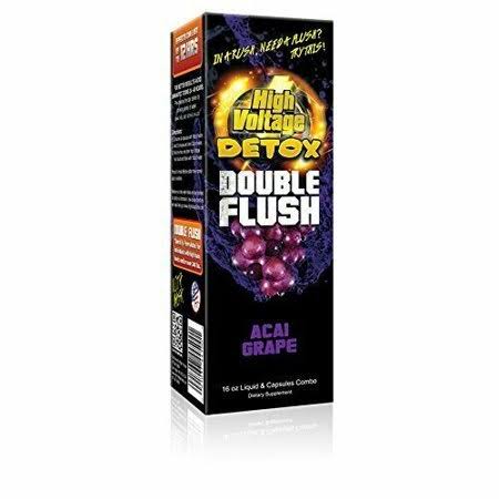 High Voltage Detox Double Flush Acai Grape 16 fl oz Bottle + Capsules Priority