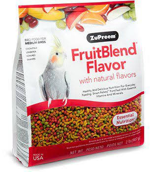 Zupreem Fruit Blend Diet for Medium Birds - 2lbs