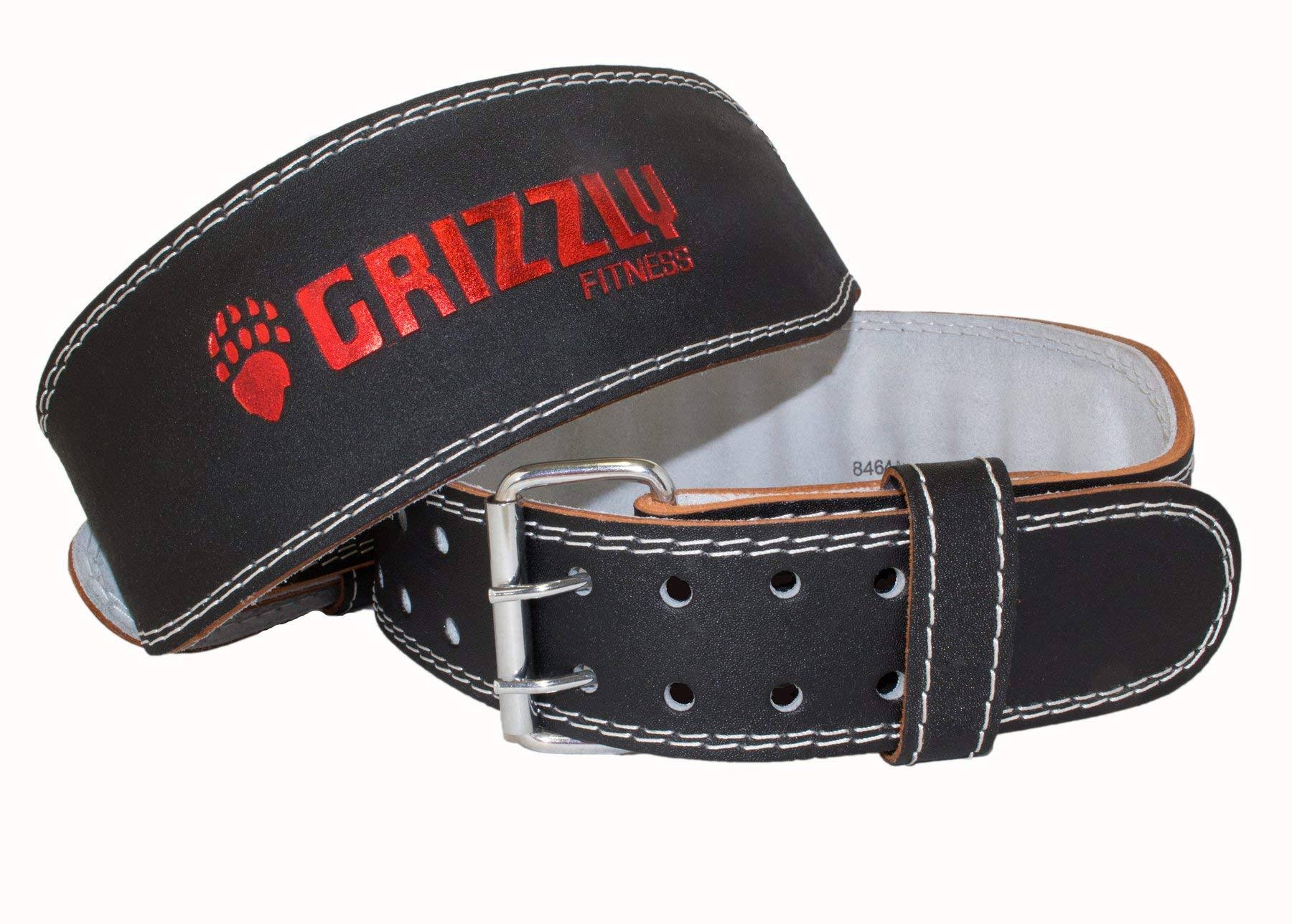 Grizzly Fitness Padded Enforcer Training Belt - Black, Medium