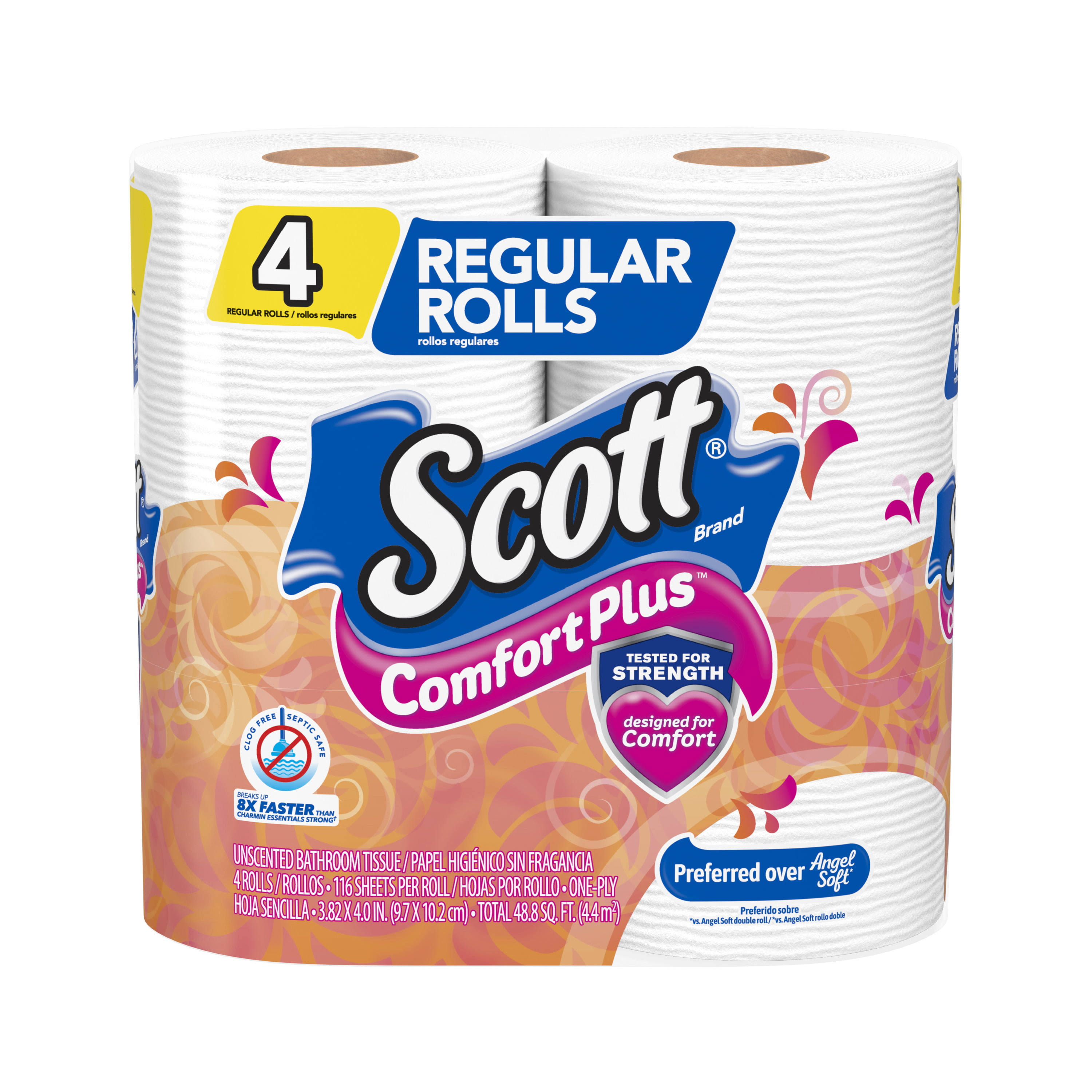 Scott Comfort Plus Toilet Paper (4 Rolls)