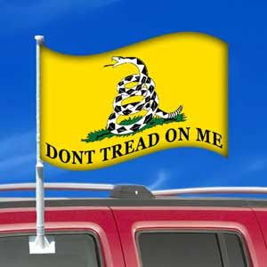 Eagle Emblems F9723 Flag-car, Dont Tread on Me (12in x 18in)