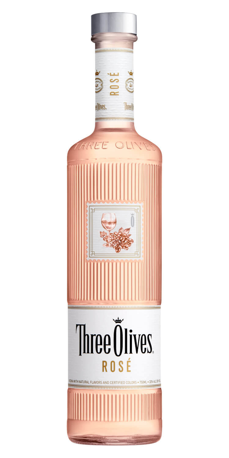 Three Olives Vodka, Rose - 750 ml
