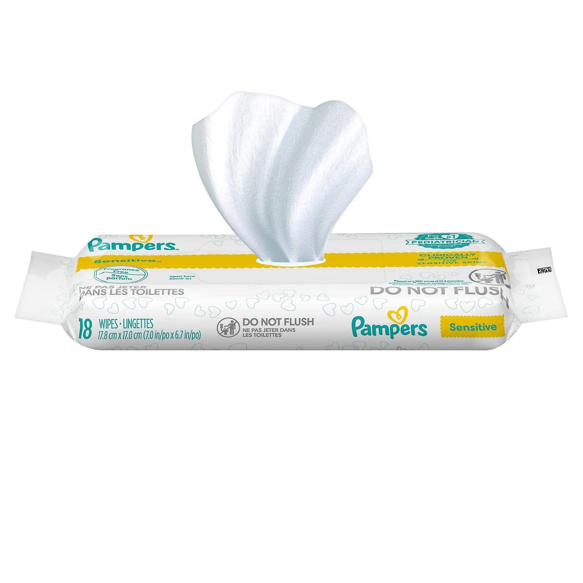 Pampers Sensitive Wipes - 56 Pack